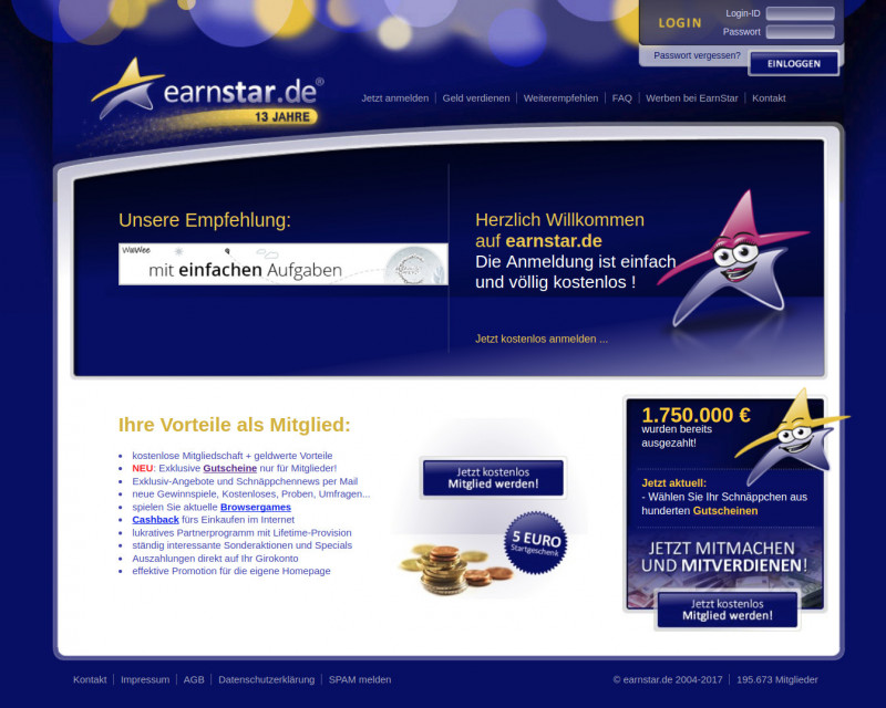 Earnstar Screenshot