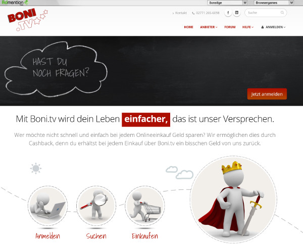 Boni.tv - neues Design