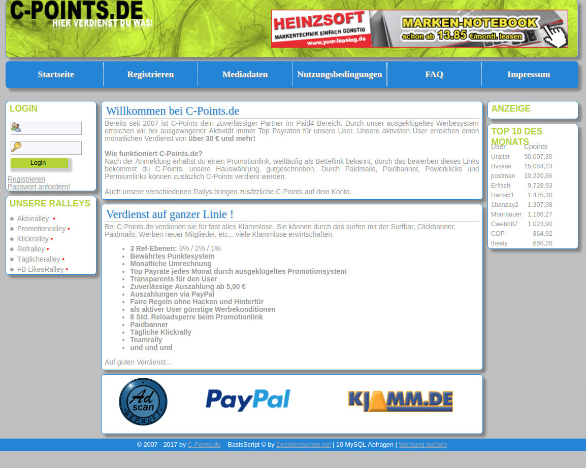 C-Points.de - Test und Erfahrungen