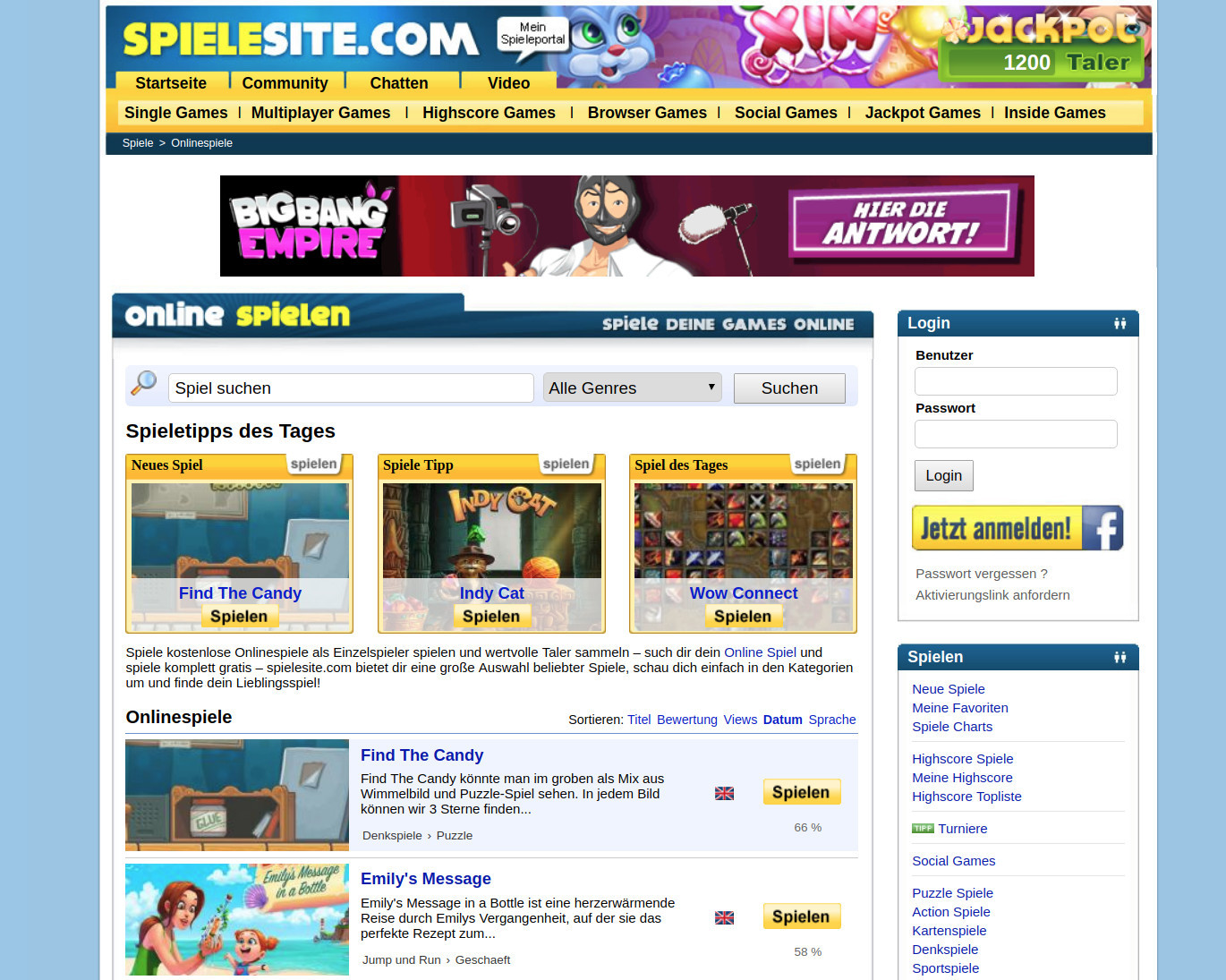 Spielesite.com - Test und Erfahrungen