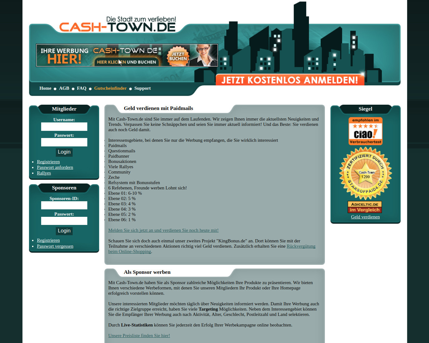 Cash-Town.de - Test und Erfahrungen
